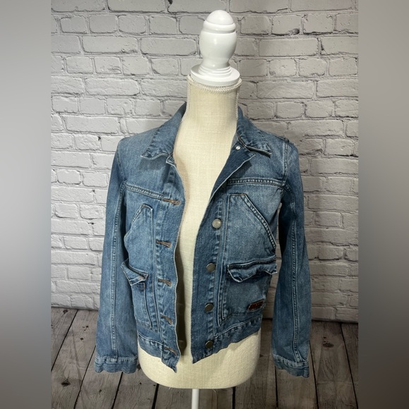 Roxy denim trucker jean jacket size xs - Picture 5 of 12